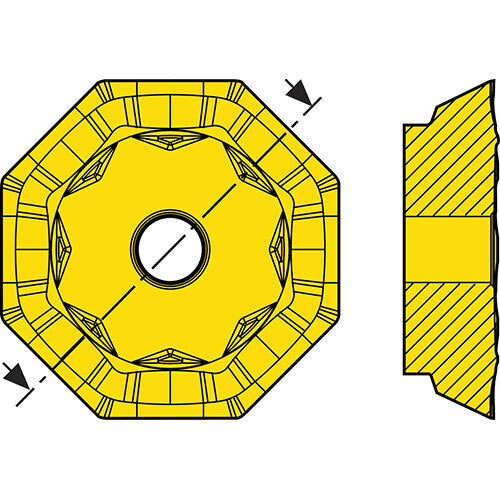 Seco Octomill Face Milling Insert Size 07 4.56 x 17.94 x 17.94mm Neutral Grade F30M R Type M10 Designation OFER070405N-M10,F30M Pack of 103