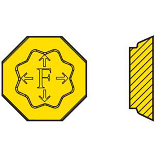 Seco Octomill Face Milling Insert Size 07 4.76 x 18.02 x 18.02mm Right Grade F30M N Type M10 Designation OFEN0704ZZR-M10,F30M Pack of 103