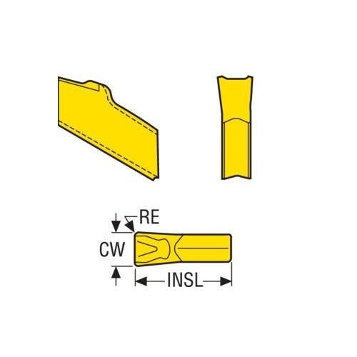 Seco Parting Off Insert - Neutral 14 Chipbreaker - AIMS Industrial Supplies