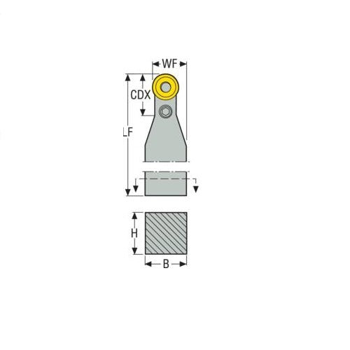 Seco Pin Lock - D Type - R Insert Shape2
