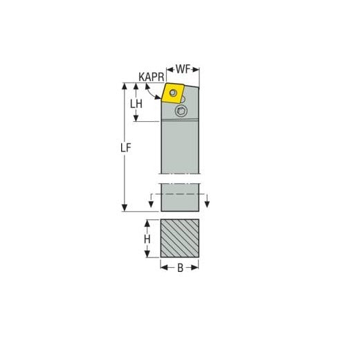 Seco Pin Lock Left - B Type - C Insert Shape2
