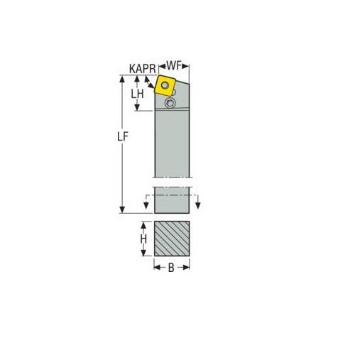 Seco Pin Lock Left - B Type - S Insert Shape - AIMS Industrial Supplies