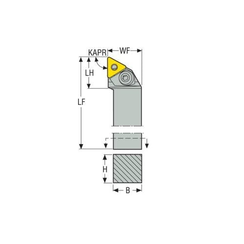 Seco Pin Lock Left - G Type - T Insert Shape2
