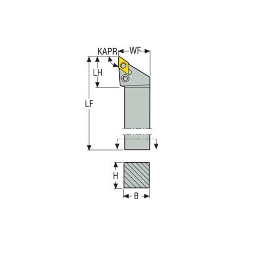 Seco Pin Lock Left - J Type - D Insert Shape2