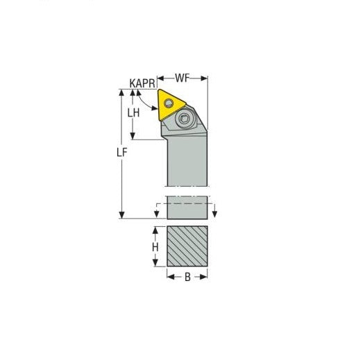 Seco Pin Lock Right - J Type - T Insert Shape2