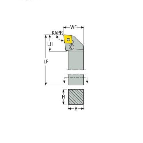 Seco Pin Lock Right - L Type - C Insert Shape - AIMS Industrial Supplies
