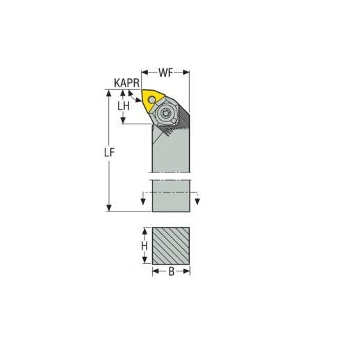 Seco Pin Lock Right - L Type - W Insert Shape - AIMS Industrial Supplies