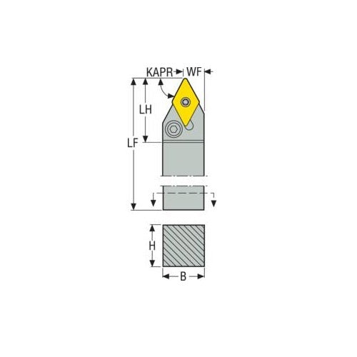 Seco Pin Lock Right - N Type - D Insert Shape2