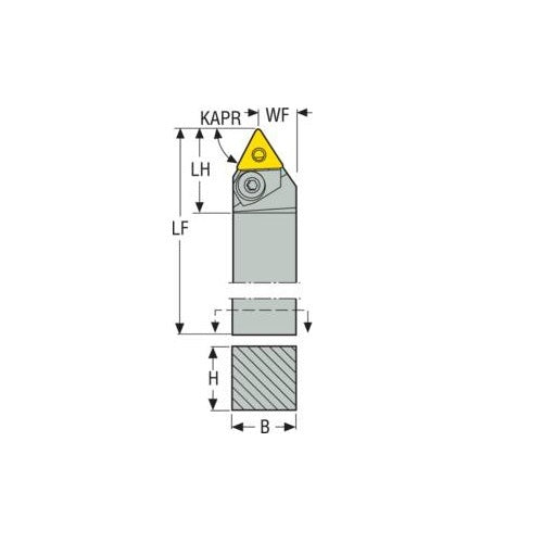 Seco Pin Lock Right - N Type - T Insert Shape2