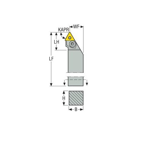 Seco Pin Lock Right - T Type - T Insert Shape2