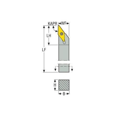 Seco Screw Lock Left - A Type - V Insert Shape2