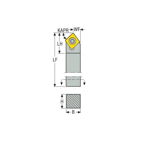 Seco Screw Lock Left - D Type - C Insert Shape2