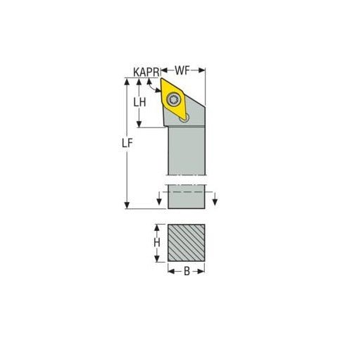 Seco Screw Lock Left - J Type - D Insert Shape - 11mm Cutting Edge Length - AIMS Industrial Supplies