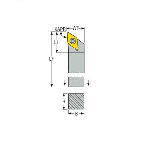 Seco Screw Lock Left - J Type - D Insert Shape - AIMS Industrial Supplies