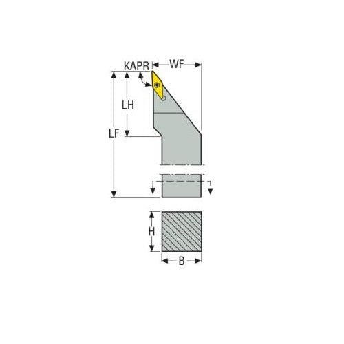 Seco Screw Lock Left - J Type - V Insert Shape - AIMS Industrial Supplies