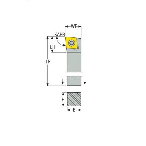 Seco Screw Lock Left - L Type - C Insert Shape - AIMS Industrial Supplies