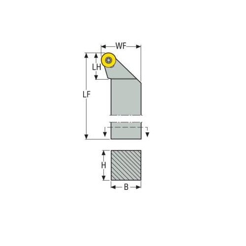 Seco Screw Lock Left - S Type - R Insert Shape - AIMS Industrial Supplies