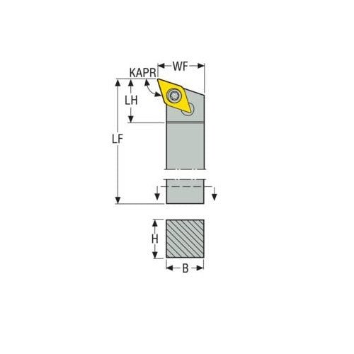 Seco Screw Lock Right - H Type - D Insert Shape - AIMS Industrial Supplies