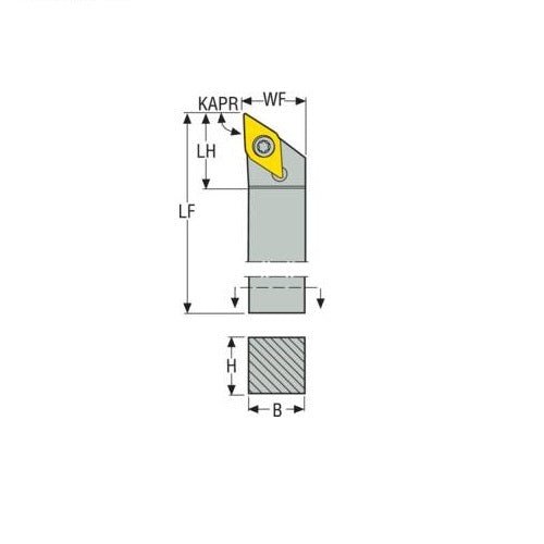 Seco Screw Lock Right - J Type - D Insert Shape - 2mm I.C. - AIMS Industrial Supplies