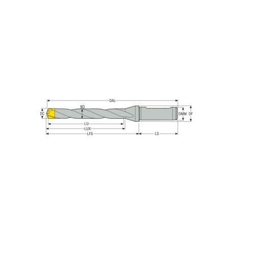 Seco SD107 Crownloc Exchangeable Tip Drill - AIMS Industrial Supplies
