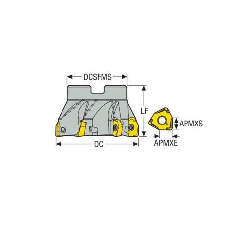 Seco Square 6 Shoulder Arbor Milling Cutter - AIMS Industrial Supplies