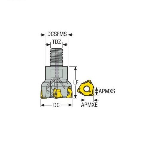 Seco Square 6 Shoulder Shank Milling Cutter - Combimaster - AIMS Industrial Supplies