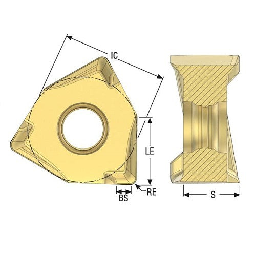 Seco Square Shoulder Milling Cutter Insert - Grade MM45002
