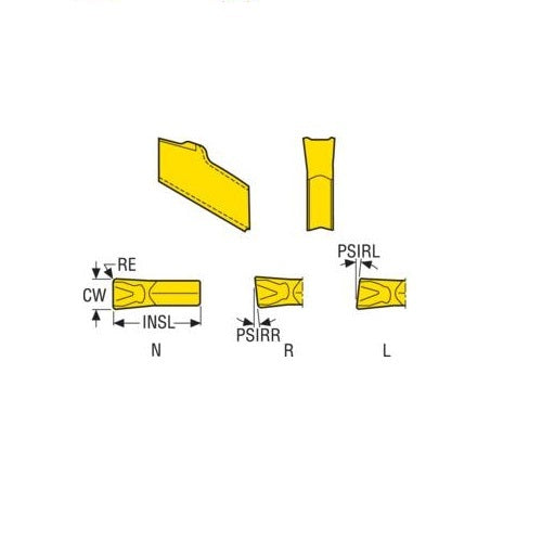 Seco T25M Parting Off Insert - Left 14 Chipbreaker2