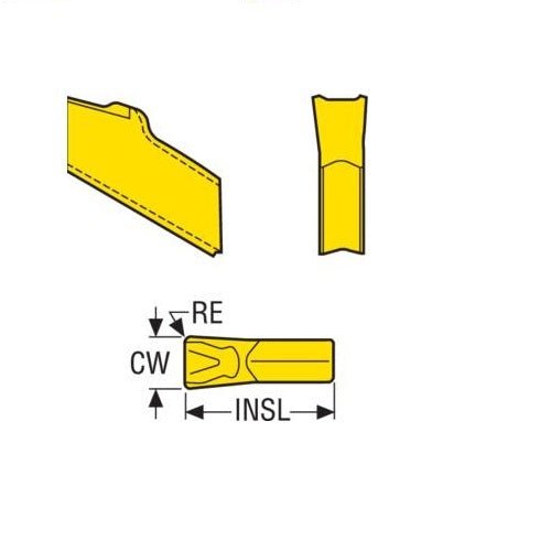 Seco T25M Parting Off Insert - Neutral 16 Chipbreaker - AIMS Industrial Supplies