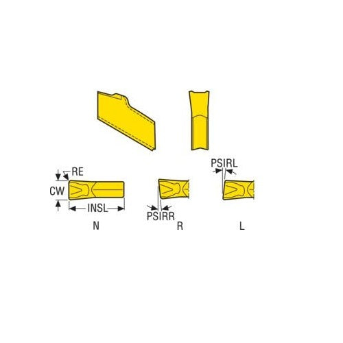 Seco T25M Parting Off Insert - Right 14 Chipbreaker2