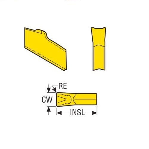 Seco TGP35 Disc Mill Parting Off Carbide Insert 12 Chipbreaker - AIMS Industrial Supplies