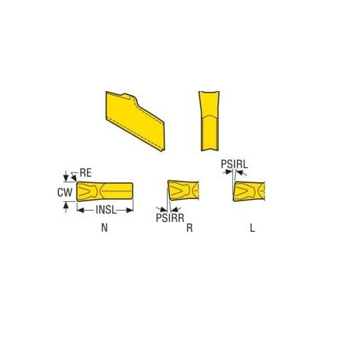 Seco TGP45 Parting Off Insert - Right 14 Chipbreaker - AIMS Industrial Supplies