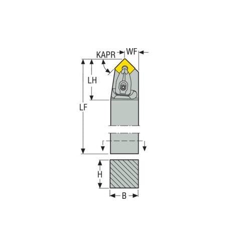 Seco Top Clamp - D Type - S Insert Shape - M Surface - AIMS Industrial Supplies