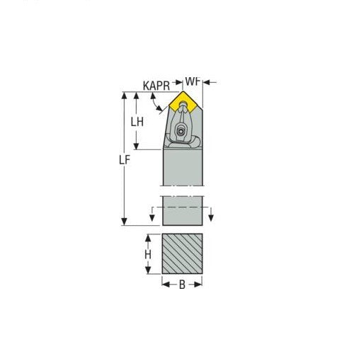 Seco Top Clamp - D Type - S Insert Shape2