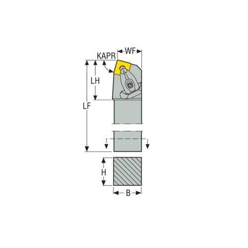 Seco Top Clamp Left - B Type - S Insert Shape - M Surface - AIMS Industrial Supplies