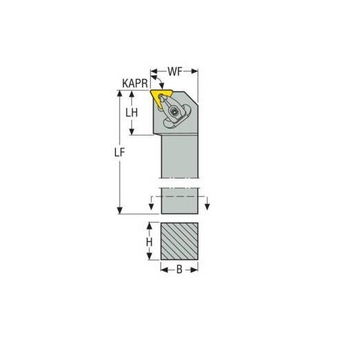 Seco Top Clamp Left - F Type - T Insert Shape - M Surface - AIMS Industrial Supplies