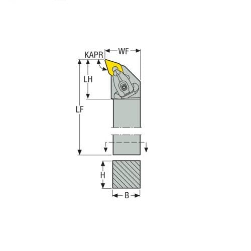 Seco Top Clamp Left - H Type - D Insert Shape2
