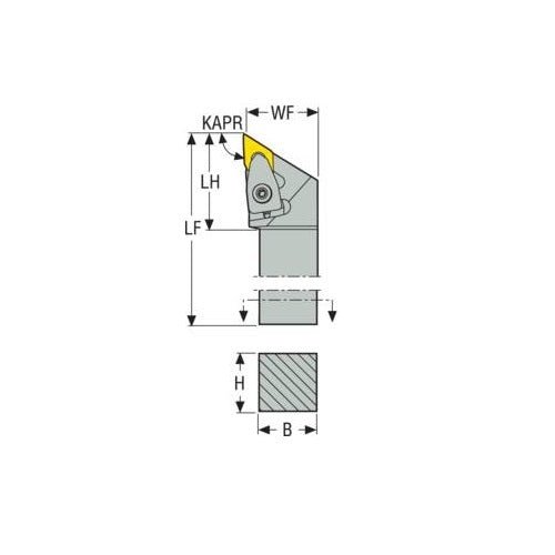 Seco Top Clamp Left - J Type - D Insert Shape - AIMS Industrial Supplies