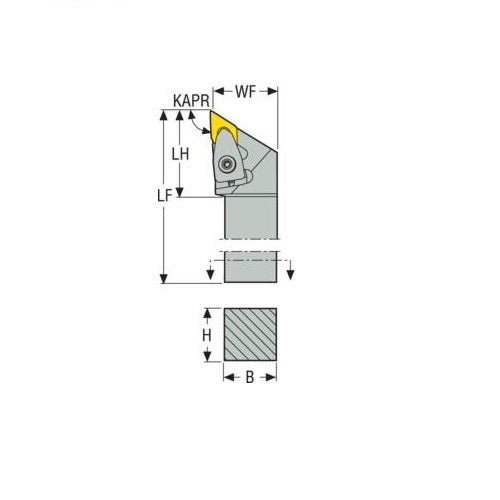 Seco Top Clamp Left - J Type - D Insert Shape - M Surface - AIMS Industrial Supplies