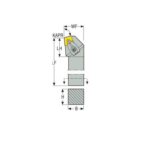 Seco Top Clamp Left - K Type - C Insert Shape - M Surface - AIMS Industrial Supplies