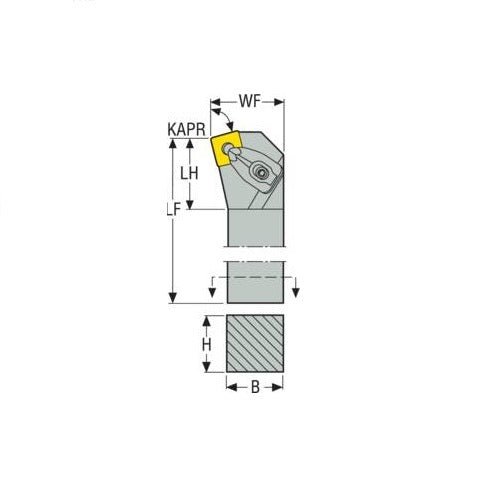Seco Top Clamp Left - K Type - S Insert Shape - M Surface - AIMS Industrial Supplies