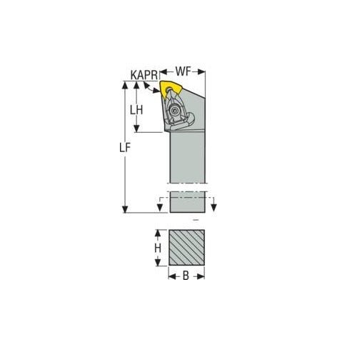 Seco Top Clamp Left - L Type - W Insert Shape - B Surface - AIMS Industrial Supplies