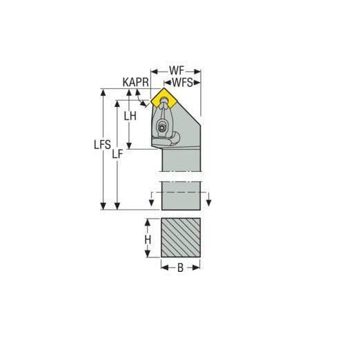 Seco Top Clamp Left - S Type - S Insert Shape - M Surface - AIMS Industrial Supplies