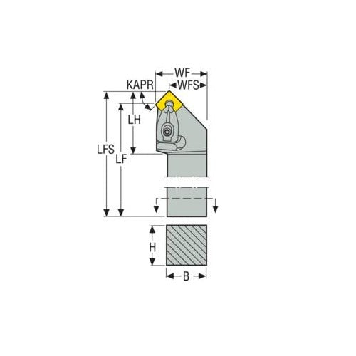 Seco Top Clamp Left - S Type - S Insert Shape - M Surface2