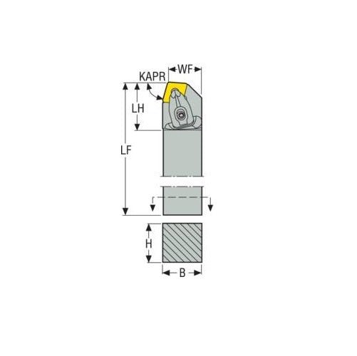 Seco Top Clamp Right - B Type - C Insert Shape - M Surface - AIMS Industrial Supplies