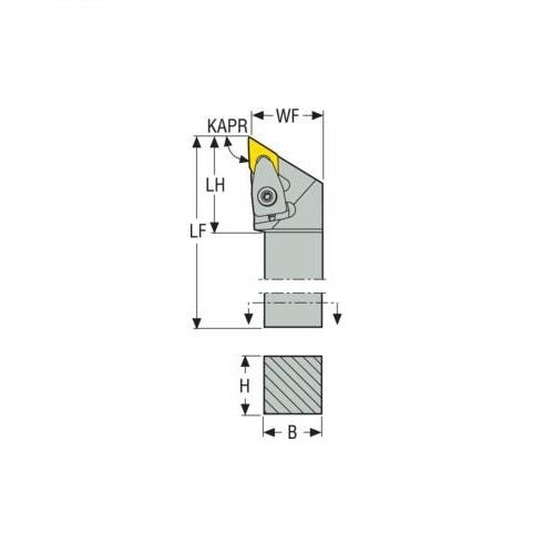 Seco Top Clamp Right - J Type - D Insert Shape - 11mm Cutting Edge Length - AIMS Industrial Supplies