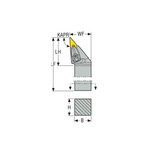 Seco Top Clamp Right - J Type - V Insert Shape - AIMS Industrial Supplies