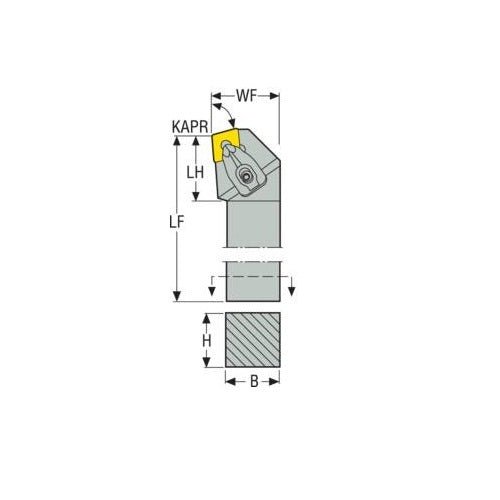 Seco Top Clamp Right - K Type - C Insert Shape - D Surface - AIMS Industrial Supplies