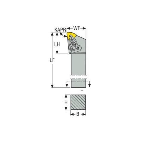 Seco Top Clamp Right - L Type - W Insert Shape - AIMS Industrial Supplies