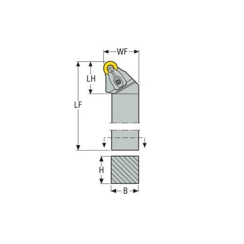 Seco Top Clamp Right - S Type - S Insert Shape - 12mm Cutting Edge Length - AIMS Industrial Supplies